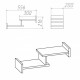 Wall shelf P-13 Companit Nymphea alba Wall shelf P-13 Companit Nymphea alba