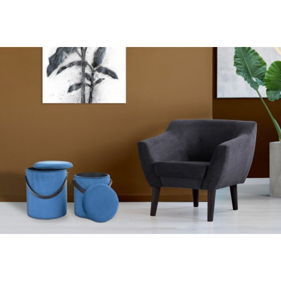 Pouf Maestro Germany blue/black 35cm x 44cm/30.5cm x 38cm art. 000080094 Pouf Maestro Germany blue/black 35cm x 44cm/30.5cm x 38cm art. 000080094