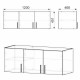 Cabinet Companit Mezzanine-4 (under cabinet-15) Sonoma Oak (120x46.8x45.1 cm) Cabinet Companit Mezzanine-4 (under cabinet-15) Sonoma Oak (120x46.8x45.1 cm)