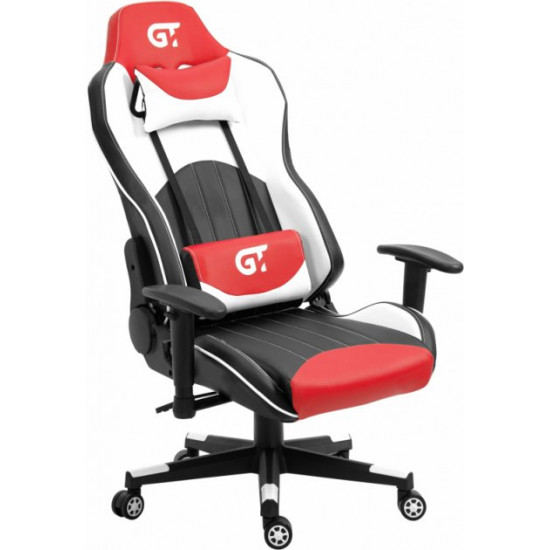 Крісло для геймерів GT RACER X-5813 Black/Red/White Крісло для геймерів GT RACER X-5813 Black/Red/White