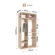 Sliding wardrobe HOUSE EKO146 White chipboard 140x60x240 Sliding wardrobe HOUSE EKO146 White chipboard 140x60x240