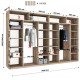 Sliding wardrobe HOUSE N4386 Sonoma oak truffle Mirror 380x60x240 Sliding wardrobe HOUSE N4386 Sonoma oak truffle Mirror 380x60x240