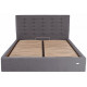 Кровать Erika Standart 140 х 200 см Мисти Dark Grey Темно-серая Кровать Erika Standart 140 х 200 см Мисти Dark Grey Темно-серая