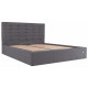 Кровать Erika Standart 140 х 200 см Мисти Dark Grey Темно-серая Кровать Erika Standart 140 х 200 см Мисти Dark Grey Темно-серая
