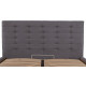 Кровать Erika Standart 140 х 200 см Мисти Dark Grey Темно-серая Кровать Erika Standart 140 х 200 см Мисти Dark Grey Темно-серая
