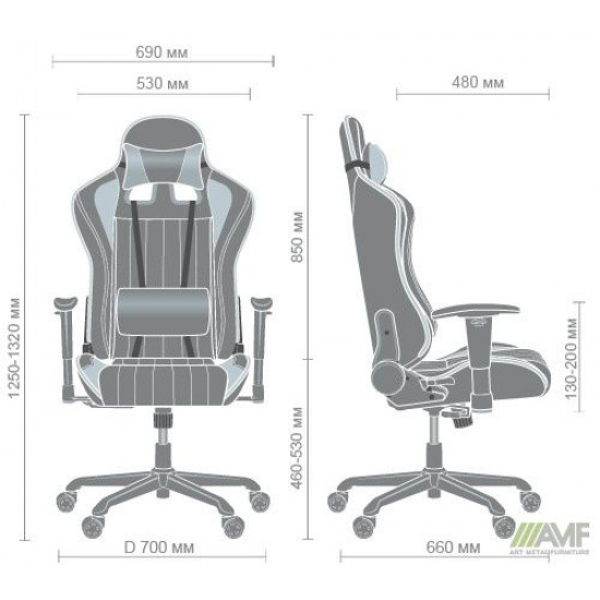 Крісло AMF VR Racer Shepard чорний/червоний 515281 Крісло AMF VR Racer Shepard чорний/червоний 515281