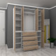 Hinged wardrobe FlashNika Hold 18 Nymphea alba + Sonoma oak Hinged wardrobe FlashNika Hold 18 Nymphea alba + Sonoma oak