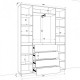 Hinged wardrobe FlashNika Hold 18 Nymphea alba + Sonoma oak Hinged wardrobe FlashNika Hold 18 Nymphea alba + Sonoma oak