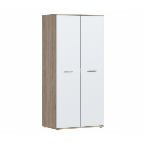 Wardrobe KidsBunkBed Ш-02 Sonoma oak white 900x1910x55 mm
