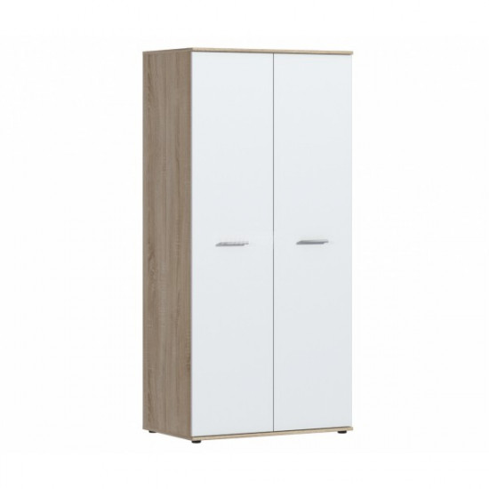 Wardrobe KidsBunkBed Ш-02 Sonoma oak white 900x1910x55 mm