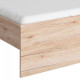 Double bed made of Elpasso chipboard LOZ160 light San Remo oak Gerbor (without mattress) Double bed made of Elpasso chipboard LOZ160 light San Remo oak Gerbor (without mattress)