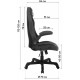 Крісло для геймерів GT Racer X-2656 Black/Gray