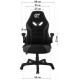 Крісло для геймерів GT Racer X-2656 Black/Gray