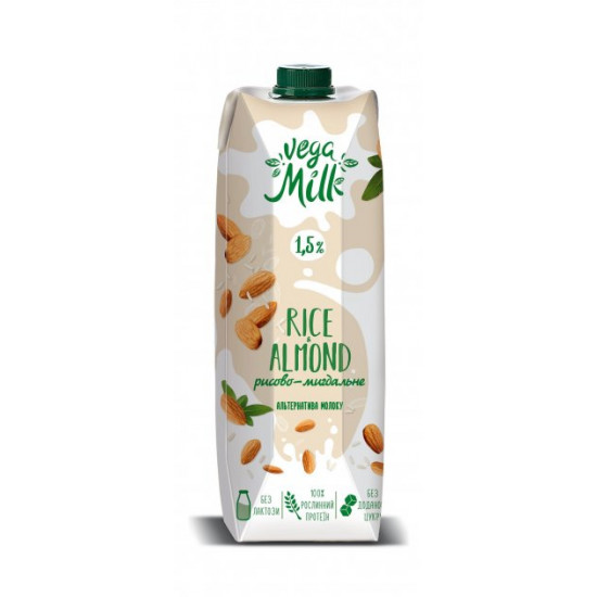 Rice-almond drink 1.5% Vega Milk 950ml Rice-almond drink 1.5% Vega Milk 950ml