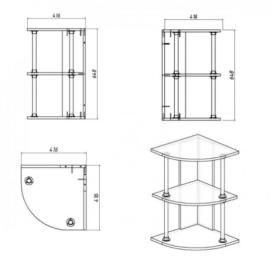 Shelf P-10 Companit Wenge Shelf P-10 Companit Wenge