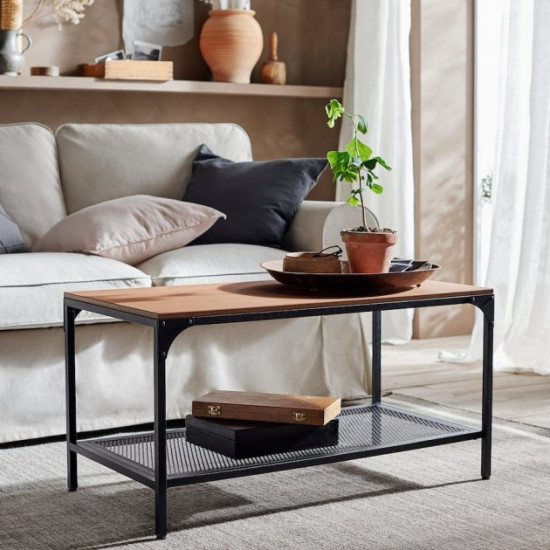 Журнальний столик IKEA FJALLBO 90 х 46 см чорний (703.354.86) Журнальний столик IKEA FJALLBO 90 х 46 см чорний (703.354.86)