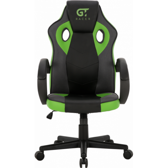  Геймерское кресло GT RACER X-2752 BLACK/GREEN