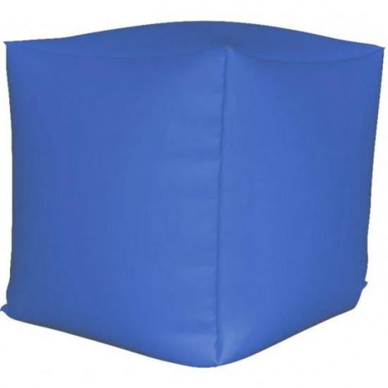 Frameless chair bag pouf cube D45 cm (31267-New) Blue Frameless chair bag pouf cube D45 cm (31267-New) Blue
