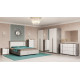 Bedroom set made of chipboard 6D Alexa 6994x2062x2205 mm industrial/white World of Furniture Bedroom set made of chipboard 6D Alexa 6994x2062x2205 mm industrial/white World of Furniture
