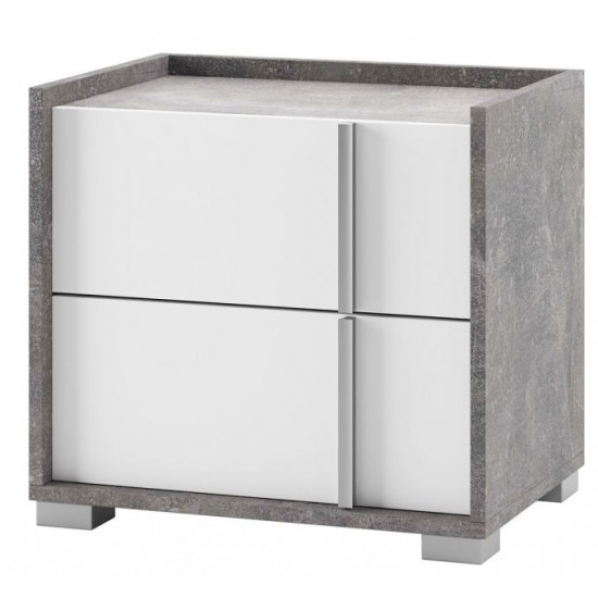 Bedroom set made of chipboard 6D Alexa 6994x2062x2205 mm industrial/white World of Furniture Bedroom set made of chipboard 6D Alexa 6994x2062x2205 mm industrial/white World of Furniture