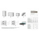 Bedroom set made of chipboard 6D Alexa 6994x2062x2205 mm industrial/white World of Furniture Bedroom set made of chipboard 6D Alexa 6994x2062x2205 mm industrial/white World of Furniture
