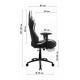 Крісло для геймерів GT Racer X-2534-F Fabric Black