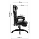 Крісло для геймерів GT Racer X-2749-1 Fabric Black