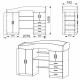 Loft bed Companit Universal-2 Apple tree (74.2x207.6x140.8 cm) Loft bed Companit Universal-2 Apple tree (74.2x207.6x140.8 cm)