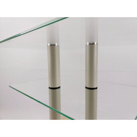 Стіл журнальний скляний прямокутний Commus Bravo Light P6 clear-pepel-2bg50 Стіл журнальний скляний прямокутний Commus Bravo Light P6 clear-pepel-2bg50