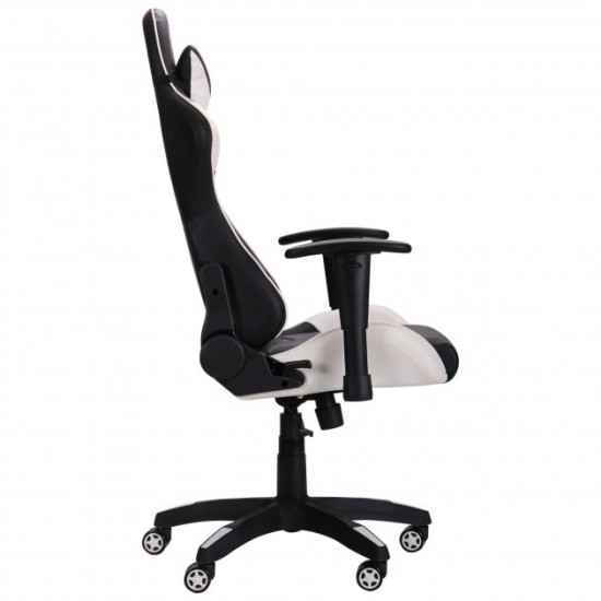Gaming chair AMF VR Racer Blade black/white (Tilt mechanism/plastic/PU leatherette) (515280)