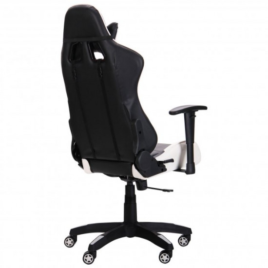 Gaming chair AMF VR Racer Blade black/white (Tilt mechanism/plastic/PU leatherette) (515280)