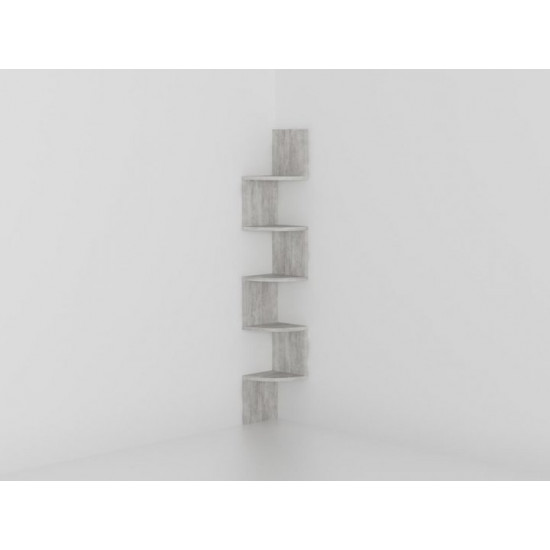 Wall corner snake shelf concrete W200*H1224*D200 Wall corner snake shelf concrete W200*H1224*D200