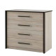 Bedroom set Scarlet 1 Sokme Sonoma Oak + Wenge magic (double bed 160x200/4D wardrobe) Bedroom set Scarlet 1 Sokme Sonoma Oak + Wenge magic (double bed 160x200/4D wardrobe)