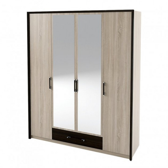 Bedroom set Scarlet 1 Sokme Sonoma Oak + Wenge magic (double bed 160x200/4D wardrobe) Bedroom set Scarlet 1 Sokme Sonoma Oak + Wenge magic (double bed 160x200/4D wardrobe)