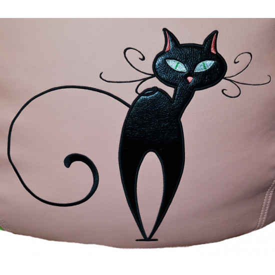 Frameless chair-pear bag sportkreslo Cat eco leather size L 95*115cm pink Frameless chair-pear bag sportkreslo Cat eco leather size L 95*115cm pink