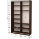 Two-door wardrobe Roko 140x242x45 cm chipboard Oak Wenge (20200025023) Two-door wardrobe Roko 140x242x45 cm chipboard Oak Wenge (20200025023)