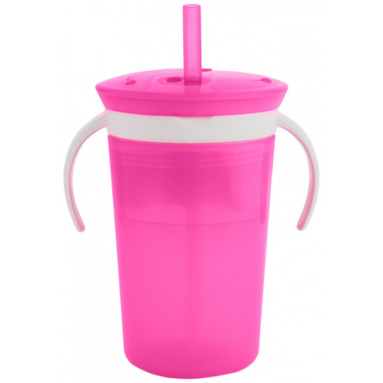 Чашка Munchkin Snack and Sip Рожева (012460WWW) 266 мл Чашка Munchkin Snack and Sip Рожева (012460WWW) 266 мл