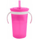 Чашка Munchkin Snack and Sip Рожева (012460WWW) 266 мл Чашка Munchkin Snack and Sip Рожева (012460WWW) 266 мл