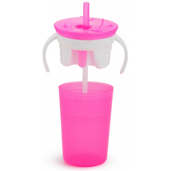 Чашка Munchkin Snack and Sip Рожева (012460WWW) 266 мл Чашка Munchkin Snack and Sip Рожева (012460WWW) 266 мл