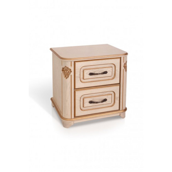 Bedside table for the bedroom Stefania Mix Furniture Ivory with patina (natural wood) Bedside table for the bedroom Stefania Mix Furniture Ivory with patina (natural wood)