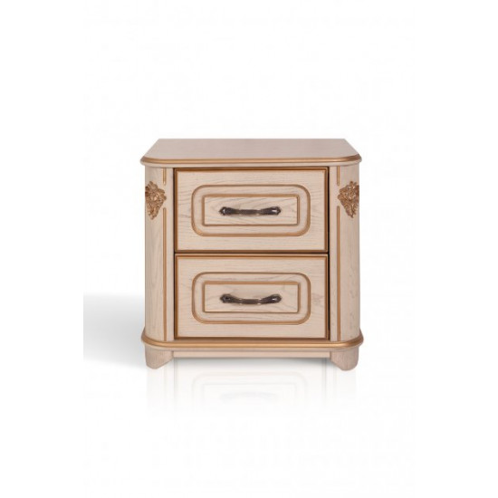 Bedside table for the bedroom Stefania Mix Furniture Ivory with patina (natural wood) Bedside table for the bedroom Stefania Mix Furniture Ivory with patina (natural wood)