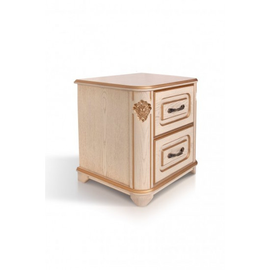 Bedside table for the bedroom Stefania Mix Furniture Ivory with patina (natural wood) Bedside table for the bedroom Stefania Mix Furniture Ivory with patina (natural wood)