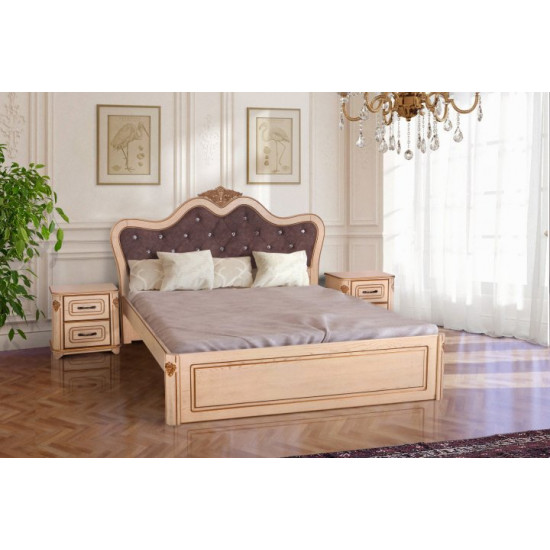 Bedside table for the bedroom Stefania Mix Furniture Ivory with patina (natural wood) Bedside table for the bedroom Stefania Mix Furniture Ivory with patina (natural wood)