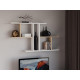 Wall mounted shelf for books, white/sonoma oak W1040|H600|D180 Wall mounted shelf for books, white/sonoma oak W1040|H600|D180