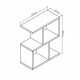 Wall shelf Akron 484x400x180mm Seville (40C3) Wall shelf Akron 484x400x180mm Seville (40C3)