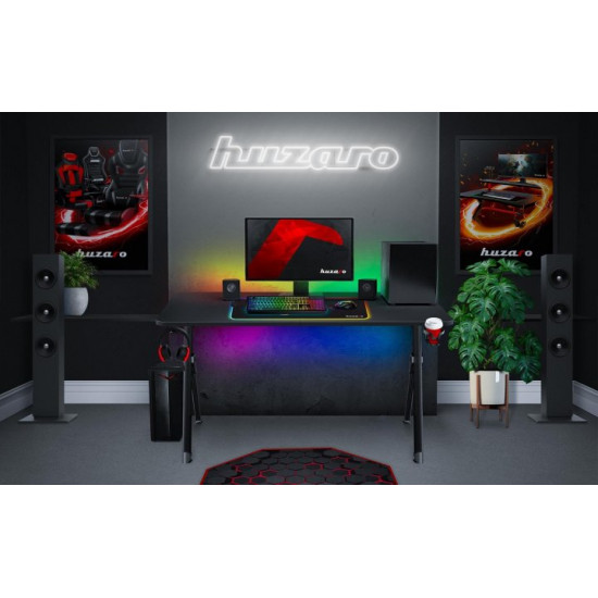 Комп'ютерний Геймерський Стіл Huzaro Hero 2.8 Чорний Комп'ютерний Геймерський Стіл Huzaro Hero 2.8 Чорний