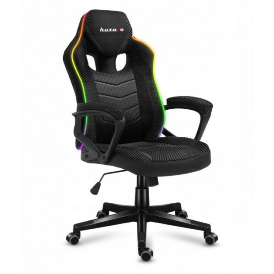Ігрове комп'ютерне крісло з підсвічуванням HUZARO FORCE 2.5 RGB Mesh Оббивка тканина