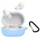 Силиконовый чехол с карабином для наушников Xiaomi AirDots 3 Blue Голубой Силиконовый чехол с карабином для наушников Xiaomi AirDots 3 Blue Голубой