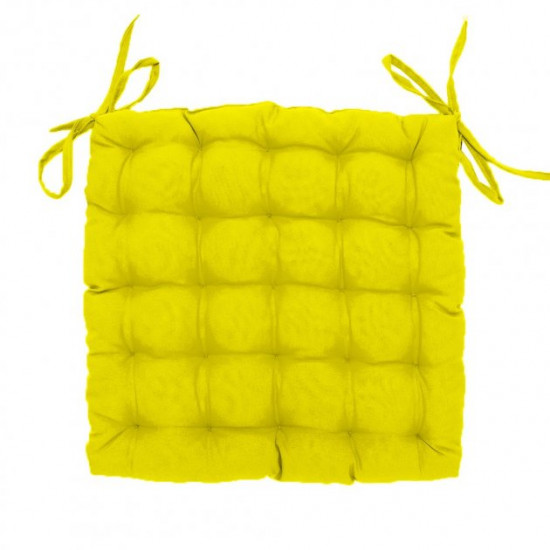 Подушка на стул квадратная стеганная серия Gabi 38x38x5 Желтый ( 3232 ) Подушка на стул квадратная стеганная серия Gabi 38x38x5 Желтый ( 3232 )