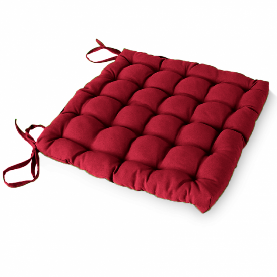 Подушка на стул квадратная стеганная серия Gabi 38x38x5 Бордовый ( 3237 ) Подушка на стул квадратная стеганная серия Gabi 38x38x5 Бордовый ( 3237 )